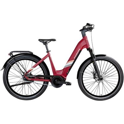 E-Bike ZÜNDAPP "X800" Gr. 48, rot (weinrot), E-Bikes, 48cm, 27,5 Zoll (69,85cm), Topseller