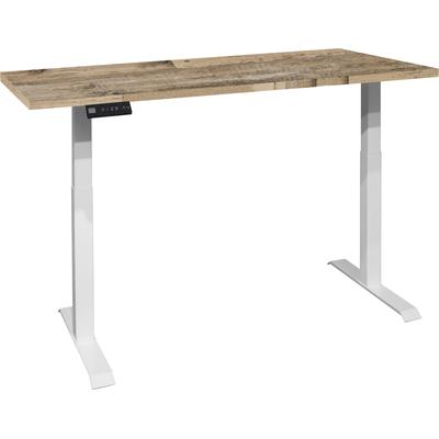Schreibtisch MÄUSBACHER "Big System Office", weiß (weiß matt, drift wood, weiß matt, drift wood), B:180cm, Tische, Breite 180 cm, elektrisch höhenverstellbar Image