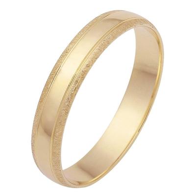 Trauring FIRETTI "Schmuck Geschenk Gold 375 Hochzeit Ehering Trauring "LIEBE" Gr. 19, gold (gelbgoldfarben), Fingerringe, 19, ohne Brillant, Gelbgold 375, 4mm, Made in Germany, wahlweise mit oder ohne Brillant Image