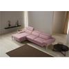 Ecksofa EGOITALIANO "Princess, elegantes Designsofa mit erstklassigem Sitzkomfort, L-Form", rosa (altrosa), B:282cm H:95cm T:168cm, Leder NUVOLE (Echtes Rindsleder). Halbnatürliches, halbnarbiges Rindsleder mit einer natürlichen Körnung von 1, 2 bis...