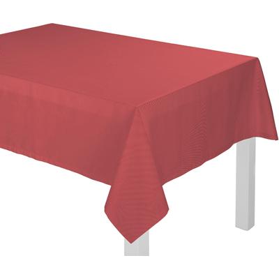 Tischdecke ADAM "Uni Collection" Gr. 8, rot (dunkelrot), B:145cm L:220cm, Bio-Baumwolle, Tischdecken Image