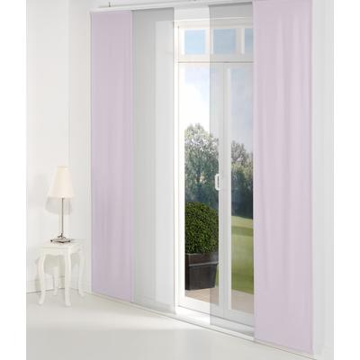 Schiebegardine WIRTH "Peschiera" Gr. 4, lila (flieder), B:60cm H:245cm, Polyester, Seide, Gardinen Image