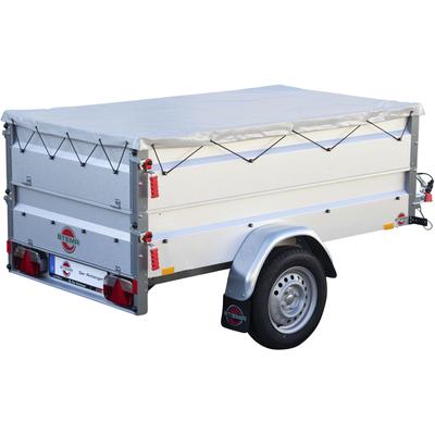 PKW-Anhänger STEMA "Basic 750 Kippsdeichsel", silber (silberfarben), KFZ-Anhänger