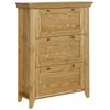 Schuhschrank HOME AFFAIRE "Skandinavia", beige (gelaugt, geölt), B:100cm H:133cm T:38cm, Schränke, in 2 Größen