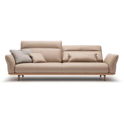 4-Sitzer "CR.460", beige (beige 534, 20), B:248cm H:103cm T:100cm, NaturLEDER OSKAR (echtes Rindsleder), CREATION BY ROLF BENZ, Sofas, Sockel in Eiche, Füße Eiche natur, Breite 248 cm Image