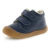 Lauflernschuh NATURINO "Cocoon Wide", Kinder, Gr. 23, blau (dunkelblau), Nappaleder, casual, Schuhe, Babyschuh, Klettschuh mit Wollfutter, Größenschablone zum Download