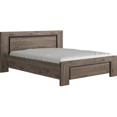 Jugendzimmer-Set GAMI "Brugge", braun (eiche braun), ohne Matratze, B/H: 160cm x 200cm, Spanplatte, Schlafzimmermöbel-Sets, In 2 Farben erhältlich