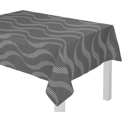 Tischdecke WIRTH "LUPARA" Gr. 3, grau, B:130cm L:160cm, Polyester, Baumwolle, Tischdecken Image