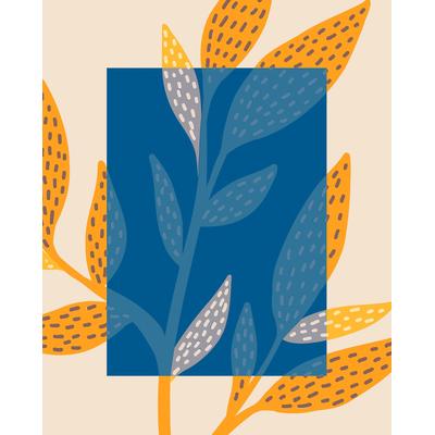 Bild KOMAR "Illustration Colorful Foliage", bunt (farbe bild(er): bunt), B:40cm H:50cm, Papier, Holz, Bilder, Wandbild zur Dekoration - ohne Rahmen Image
