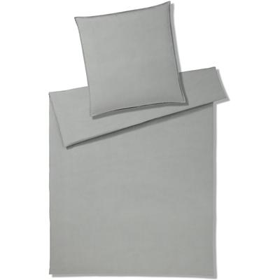 Bettwäsche ELEGANTE "Crisp", grau (stone), B/L: 155cm x 220cm, , Washed Cotton, B/L: 80cm x 80cm, Washed Cotton, Obermaterial: 100% Baumwolle, Bettwäsche, angenehmes Hautgefühl Image