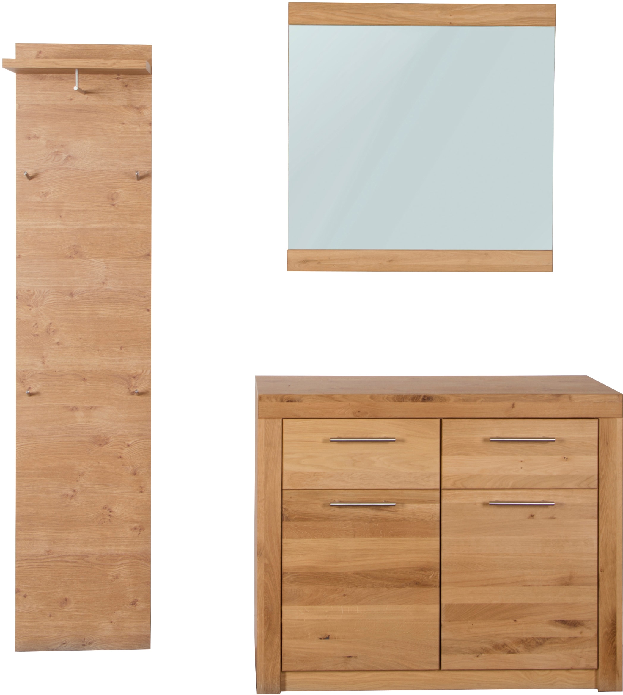 Garderoben-Set VOGL MÖBELFABRIK "Toronto", braun (wildeiche), Kastenmöbel-Sets, Set 3 teilig Image