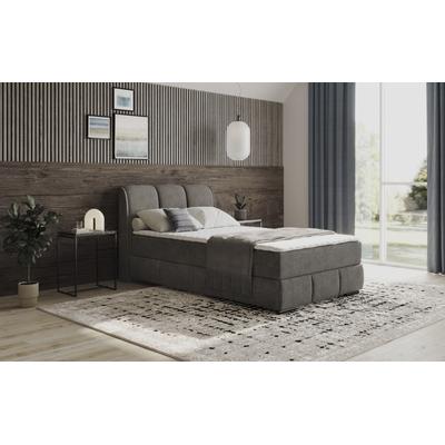 Boxbett MR. COUCH "Bethany mit Bettkasten, inkl. Matratze", blau (aqua clean pascha 213 stone), B:136cm L:223cm, Polyester, Baumwolle, Komplettbetten, Topper und Zierkissen, in verschiedenen Härtegraden verfügbar Image