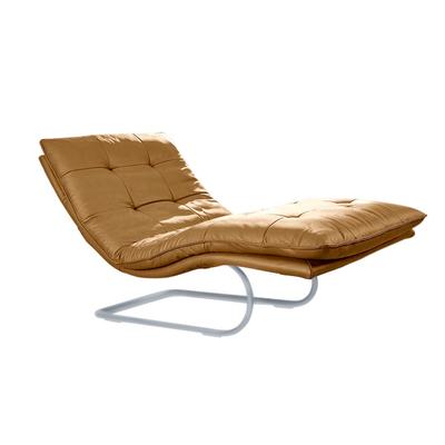 Relaxliege W.SCHILLIG "daily dreams", gelb (kurkuma z69), B:95cm H:91cm T:170cm, Longlife Xtra-Leder Z69: Das feinnarbige, gedeckte Softleder Z69 besticht durch seine außergewöhnliche Weichheit im trendigen u00bbVintage-Looku00ab, Hautstärke 0, 9 -... Image