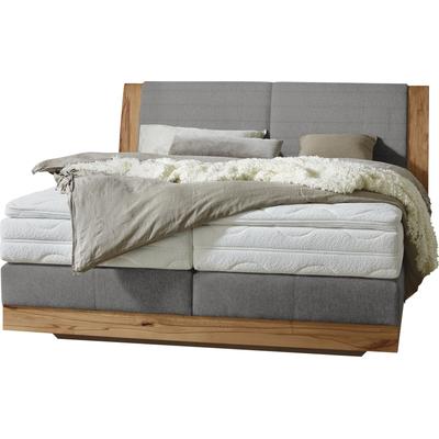 Boxspringbett ALINA "Cintia", grau (grau gfs 79), B:203cm L:219cm, Chenille GFS (100% Polyester), Komplettbetten, Boxspringbett, in unterschiedlichen Ausführungen Image