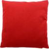 Dekokissen GÖZZE "Duval", rot (rot, unifarben), B:50cm L:50cm, Polyester, Dekokissen_Sitzkissen_Kissenhüllen, mit Reißverschluss, Kissenhüle ohne Füllung, 2 Stück