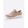 Schnürschuh WALDLÄUFER, Damen, Gr. 4,5, grau (taupe), Textil, Veloursleder, Nubukleder, sportlich, Schuhe