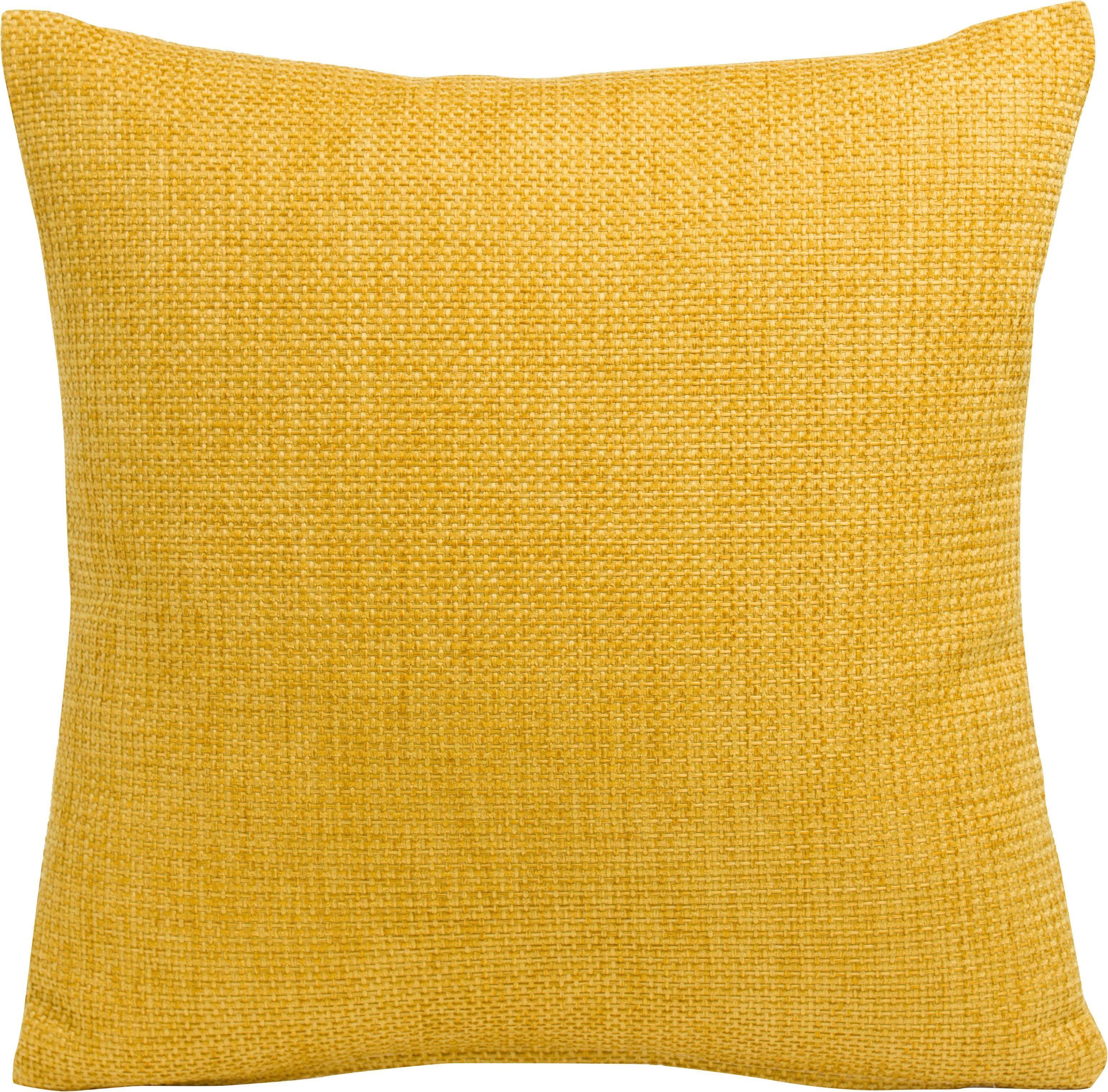 Kissenhüllen GÖZZE "Dallas", gelb (senf), B:50cm L:50cm, Polyester, Obermaterial: 100% Polyester, Kissenbezüge, in vielen Farben
