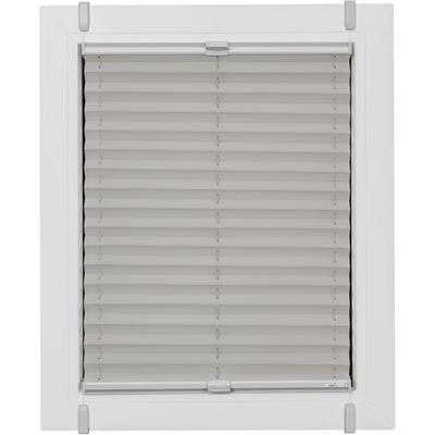 Plissee SUNLINES "One Size Style Crepe", grau (grau, grau, grau), B:40cm H:160cm, Obermaterial: 85% Polyester, 15% sonstige Fasern, Plissees, Zubehörfarbe grau, zum Klemmen Image