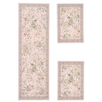 Teppich HEINE HOME Gr. 5, rosa (rose), B:140cm H:4mm L:200cm, Baumwolle, Polyester, Kunstfaser, Kunstfaser, Polypropylen, Teppiche Image