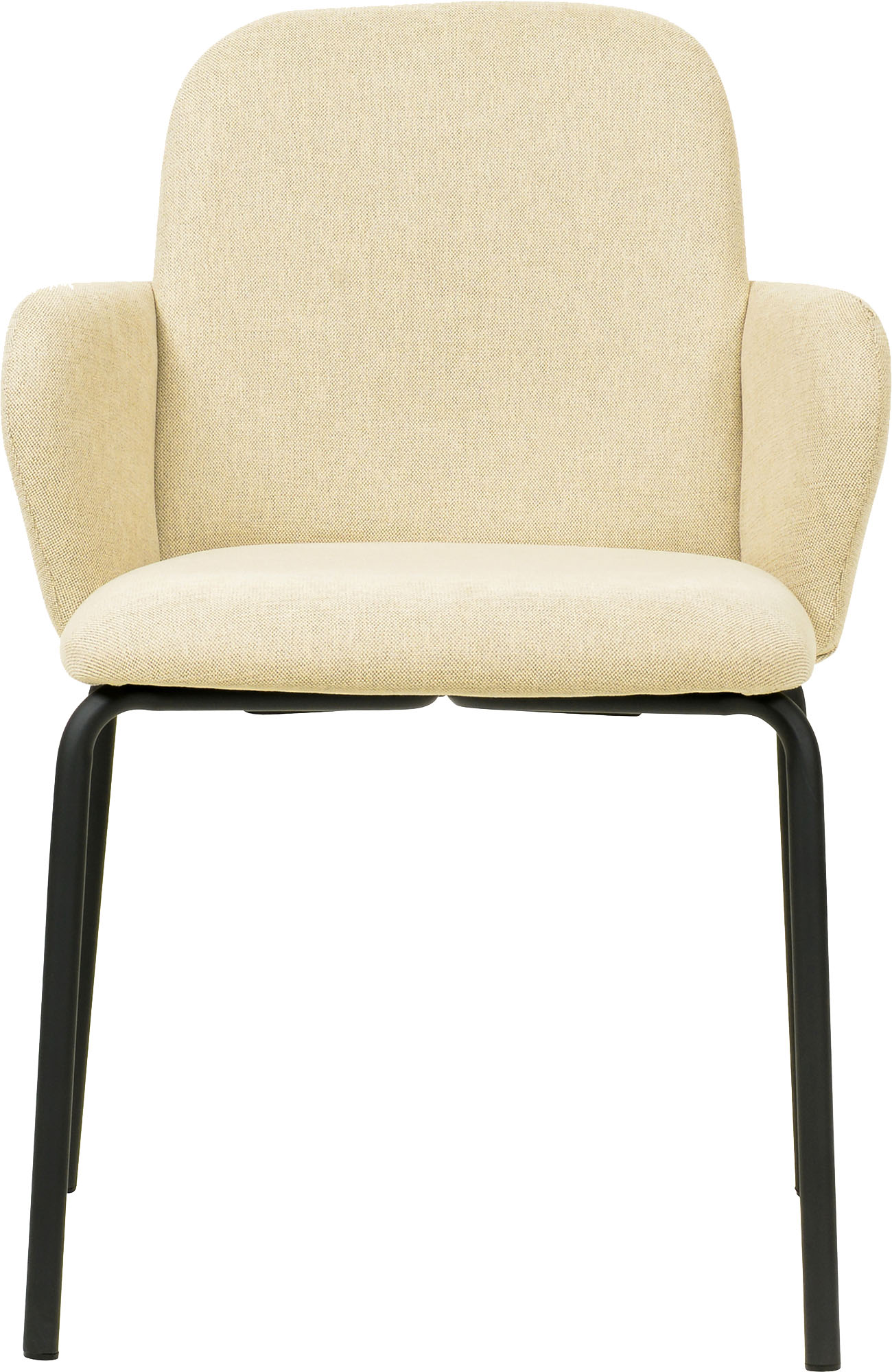 Stapelstuhl ESSENTIALS "Paddy", beige, B:54,5cm H:82cm T:50cm, Holz teilmassiv, Metall, Stühle, mit Bezug – beige