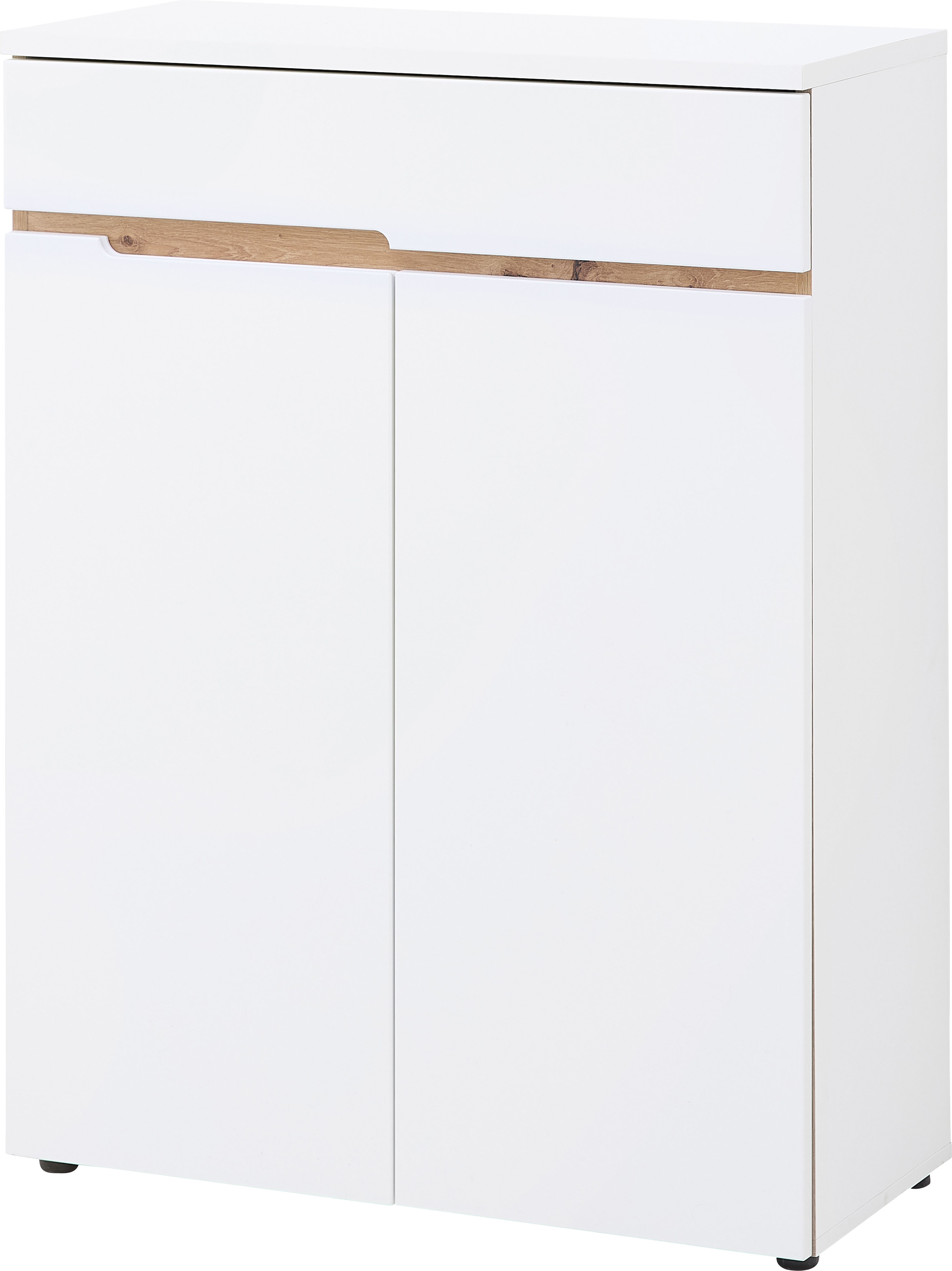 Schuhschrank INNOSTYLE "Memphis Schuhschrank, 80x107x38cm (B/H/T)", weiß, B:80cm H:107cm T:38cm, ABS-Kunststoff, Dekorfolie, Holzwerkstoff, MDF, Schränke, Schuhschrank