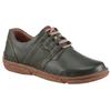 Schnürschuh JOSEF SEIBEL "Neele 44", Damen, Gr. 36, grün (dunkelgrün), Leder, casual, Schuhe, Freizeitschuh, Komfortschuh mit Wechselfußbett aus Leder