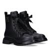Schnürboots TOMMY HILFIGER, Kinder, Gr. 34, schwarz, Synthetik, modisch, Schuhe, Chunky Boots mit modischen Schnürsenkeln