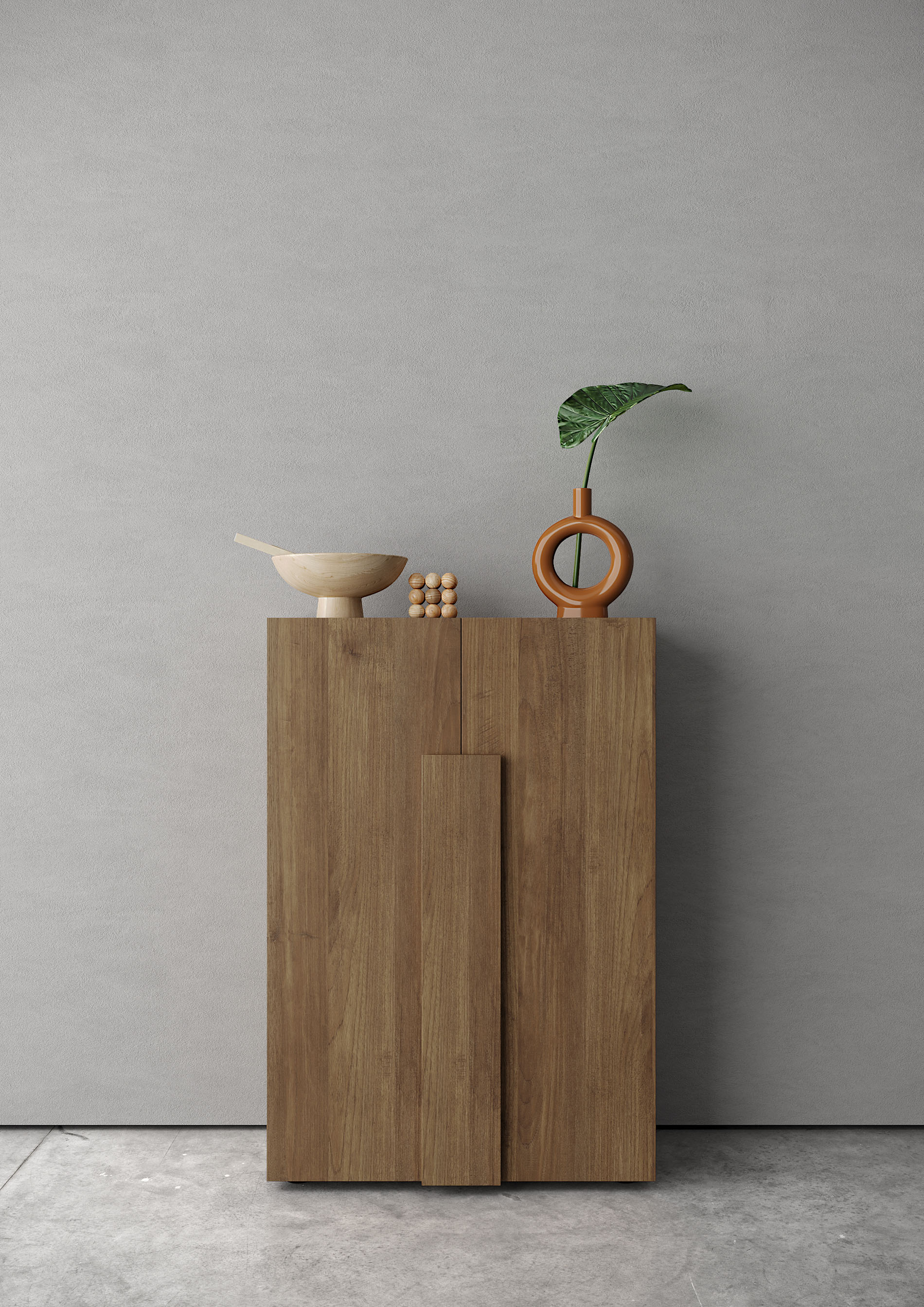 Schuhschrank HOME AFFAIRE "Jupiter, Kommode mit 4 Böden", braun (mercure nb holzstruktur), B:78cm H:116cm T:37cm, Schränke, Schuhschrank, Breite 78 cm