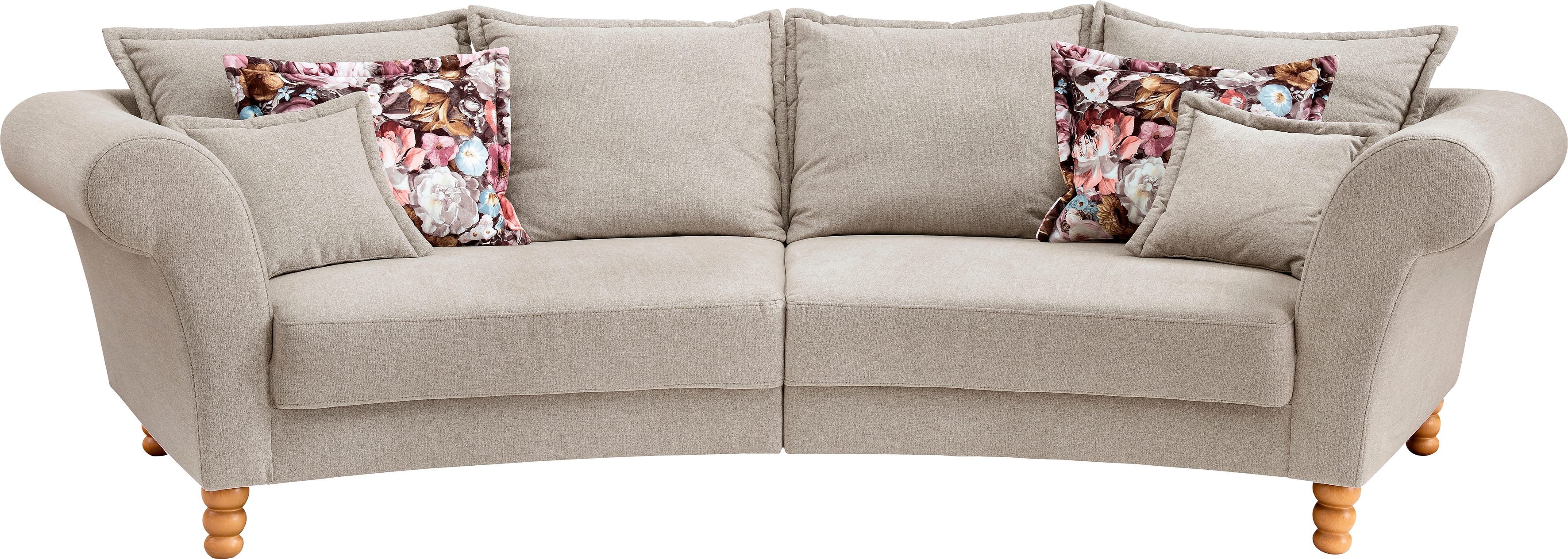 Home affaire "Tassilo geschwungene Formensprache, bequem, Mega Sofa, Breite 350cm"