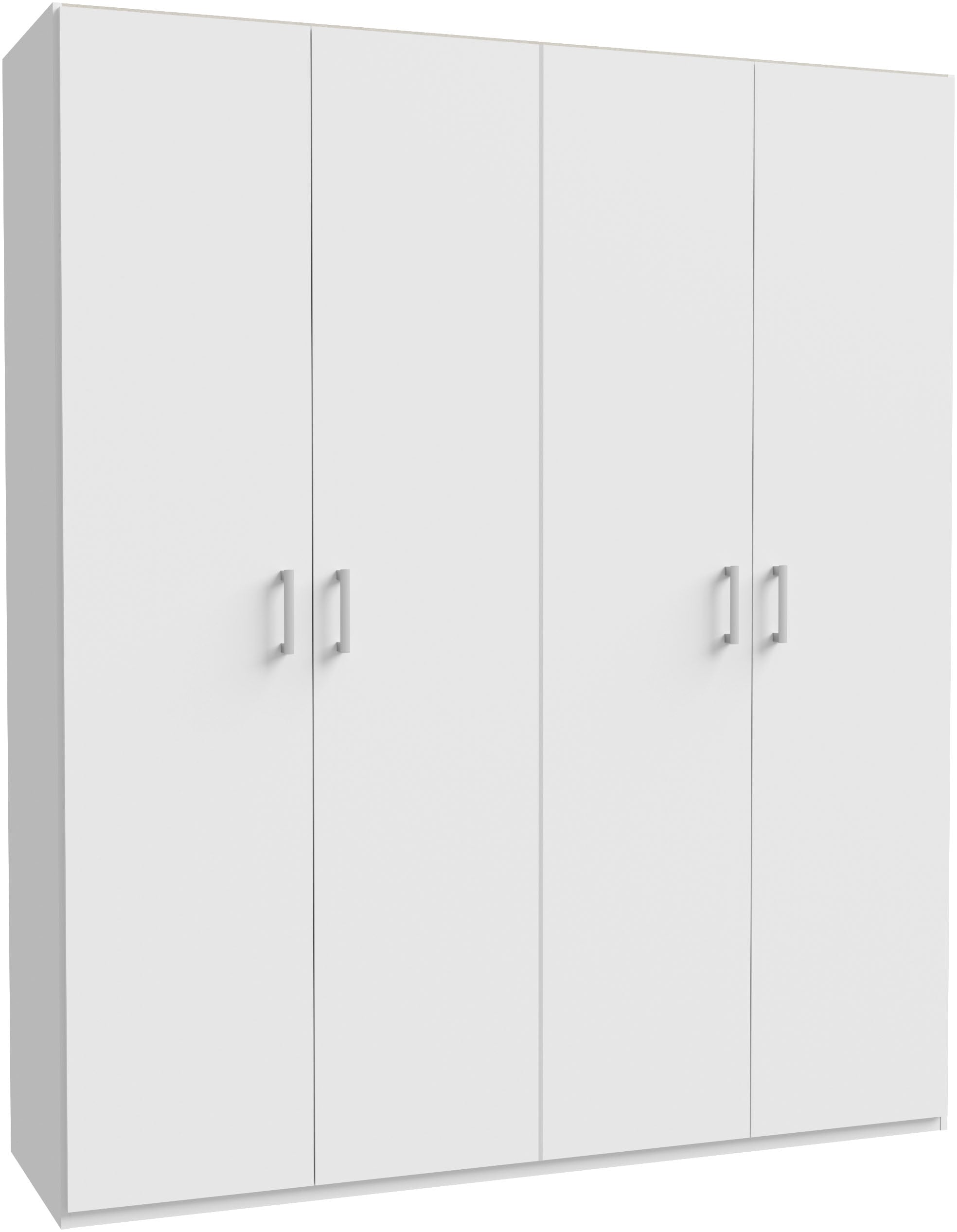 Drehtürenschrank FORTE, weiß, B:177,5cm H:210,5cm T:54,2cm, Spanplatte, Schränke, Drehtürenschrank, Drehtürenschrank, Stauraum, Zubehör optional bestellbar