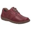 Schnürschuh JOSEF SEIBEL "Neele 44", Damen, Gr. 36, rot (bordeaux), Leder, casual, Schuhe, Freizeitschuh, Komfortschuh mit Wechselfußbett aus Leder