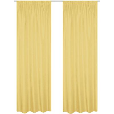 Vorhang HEINE HOME Gr. 1, gelb, B:135cm H:145cm, Polyester, Gardinen Image