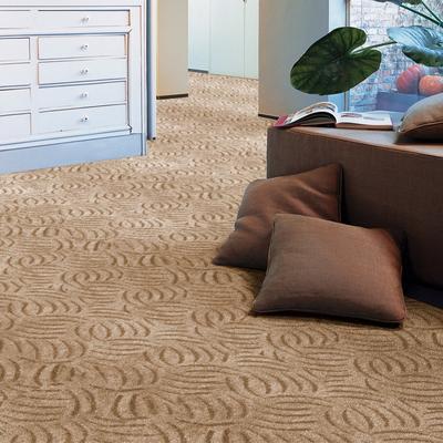 Teppichboden ANDIAMO "Amberg, Strukturschlinge, Made in Belgium", beige, B:500cm H:9mm L:300cm, Kunstfaser, Teppiche, Breite 200, 300, 400 oder 500 cm, Hoch-Tief Effekt, strapazierfähig Image