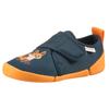 Hausschuh SUPERFIT "VENTI WMS: Weit", Kinder, Gr. 26, dunkelblau, orange fuchs, Polyester, casual, Schuhe, Barfußschuh mit Klettverschluss, Größenschablone zum Download