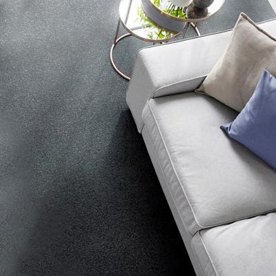 Teppichboden ANDIAMO "Kira, Velours, Made in Belgium", grau (anthrazit), B:400cm H:8mm L:700cm, Kunstfaser, Teppiche, Uni Farben, Breite 400 cm, strapazierfähig, pflegeleicht, Wohnzimmer Image