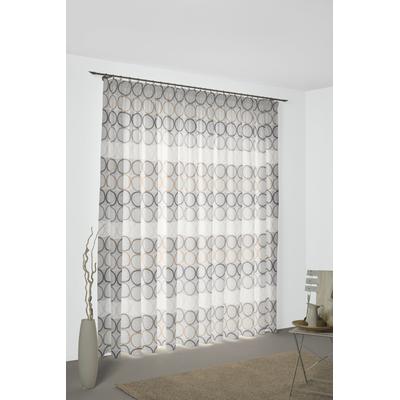 Vorhang WIRTH "Zirbello" Gr. 3, braun, B:132cm H:225cm, Jacquard, Baumwolle, Polyester, Gardinen Image