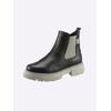 Stiefelette HEINE, Damen, Gr. 37, schwarz, Leder, Leder, modisch, Schuhe