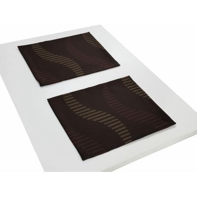 Platzset WIRTH "LUPARA" Gr. 1, braun, B:40cm L:35cm, Obermaterial: 75% Polyester, 25% Baumwolle, Platzsets Image