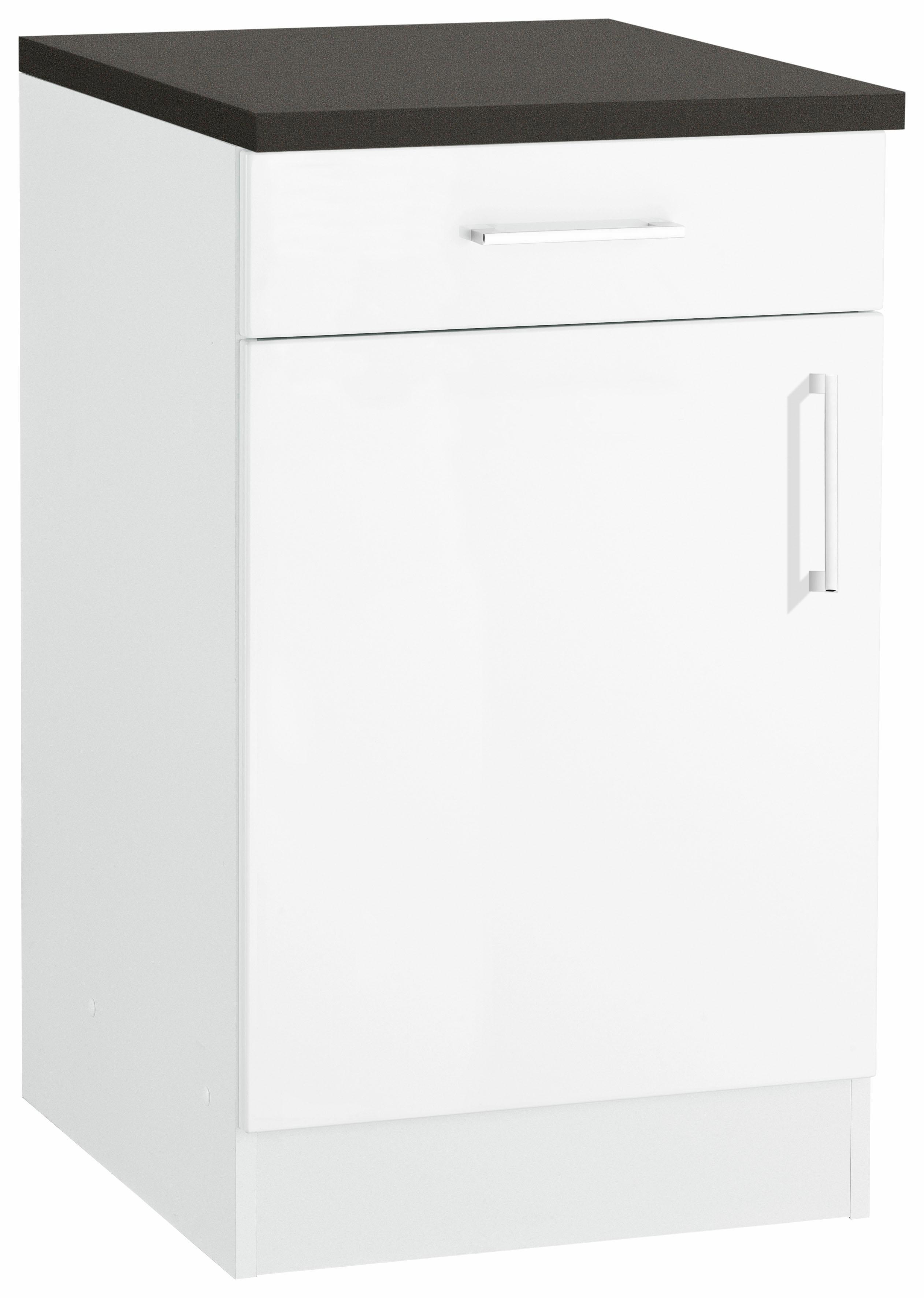 Unterschrank KOCHSTATION "KS-Haiti", weiß (weiß matt), B:50cm H:85cm T:60cm, Schränke Image