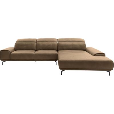 Wohnlandschaft MUSTERRING "MR 2490", beige (fango, s), B:342cm T:207cm, Sofas, Fuß schwarz, Sitzhöhe 48cm, wahlweise mit Funktionen, Maße 342x207 cm Image