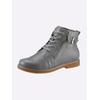 Schnürstiefelette ANDREA CONTI, Damen, Gr. 36, grau, Leder, Glattleder, modisch, Schuhe