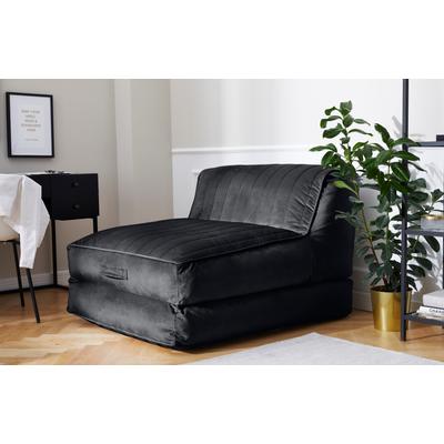 Relaxsessel LEONIQUE "Polly", grau (anthrazit), B:106cm H:86cm, Sessel, Loungesessel mit Schlaffunktion, perfekt als Gästebett, Daybed Image