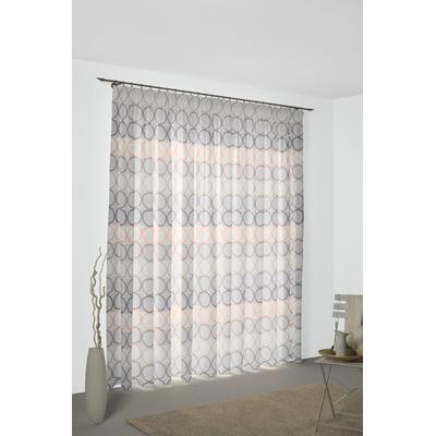 Vorhang WIRTH "Zirbello" Gr. 2, rosa (rosé), B:132cm H:175cm, Jacquard, Baumwolle, Polyester, Gardinen Image