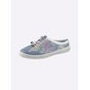 Slipper GEMINI, Damen, Gr. 37, bunt (jeansblau, bunt), Glattleder, sportlich, Schuhe