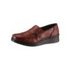 Slipper LORETTA, Damen, Gr. 37, rot (bordeaux), Leder, sportlich, Schuhe Slipper