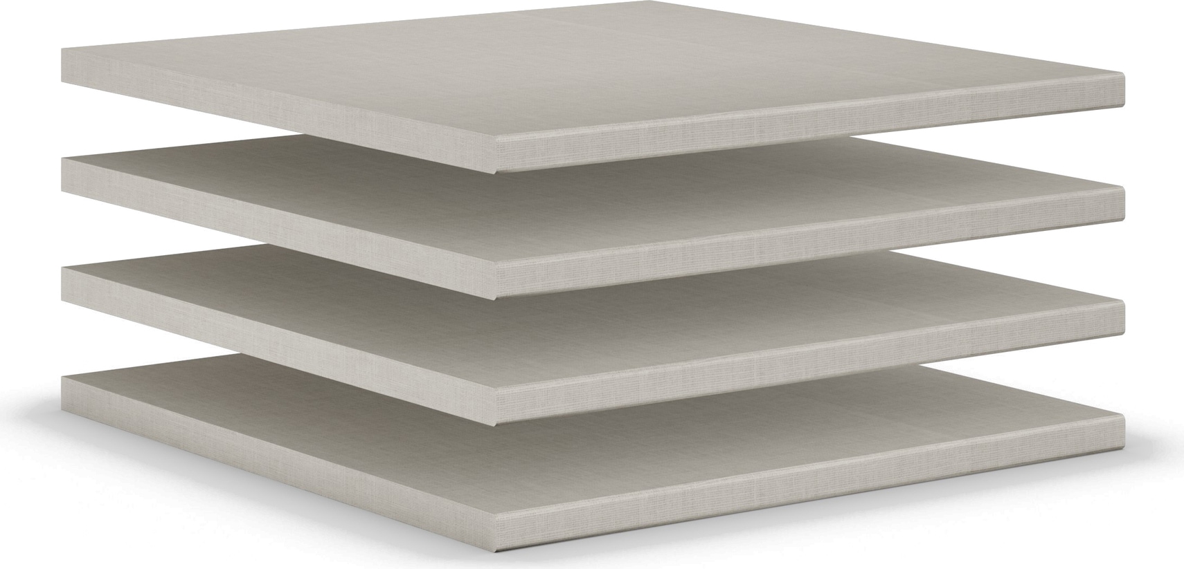 Einlegeboden "Henderson", beige (leinenoptik), B:48cm H:2cm T:50cm, Holzwerkstoff, SET ONE BY MUSTERRING, Einlegeböden, 4er-Set 48 cm für Schränke Programm Henderson