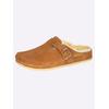 Hausschuh MUBB, Damen, Gr. 39, braun (cognac), Leder, Lammfell, Basic, Schuhe