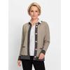 Strickjacke CLASSIC, Damen, Gr. 54, beige (sesam, meliert), 50% Modal, 30% Polyamid, 20% Polyester, gemustert, Langarm, Strickjacken