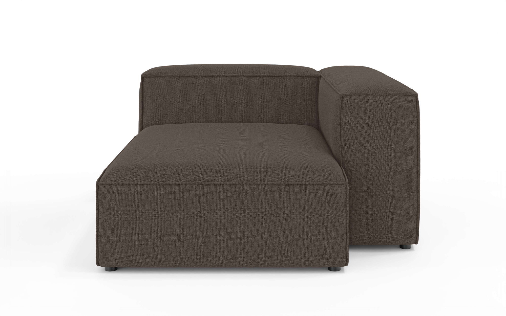 Ottomane OTTO HOME "XL HAILY links/rechts bestellbar, extra tief, Maße B/T/H: 130/160/72cm", braun, B:130cm H:72cm T:160cm, 100% Polyester, Sofas, Ottomane, als Modul oder separat verwendbar, für individuelle Zusammenstellung