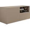 Lowboard INOSIGN "Rio Breite 120 cm, TV-Board 1 Tür u. 1 Schubkasten, TV-Schrank", cashmere, front mit geriffelter struktur, B:121cm H:57cm T:42cm, FSC-zertifizierter Holzwerkstoff, Sideboards, geriffelte Front, modern u. elegant, für kleine Räume